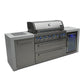 Mont Alpi Islands Mont Alpi 805 Deluxe Island with Fridge Cabinet / 6-Burner Grill, 2 Infrared Burners, Fridge, Stainless Steel  / MAi805-DFC