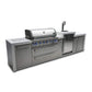 Mont Alpi Islands Mont Alpi 805 Deluxe Island with Kegerator / 6-Burner Grill, 2 Infrared Burners, 3 Beer Taps, Stainless Steel / MAi805-DKEG