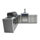 Mont Alpi Islands Mont Alpi 805 Deluxe Island with Kegerator and 90 Degree Corner / 6-Burner Grill, 2 Infrared Burners, 3 Beer Taps, Stainless Steel / MAi805-D90KEG
