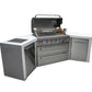 Mont Alpi Islands Mont Alpi 805 Deluxe Island with Two 45 Degree Corners/ 6-Burner Grill, 2 Infrared Burners, Stainless Steel / MAi805-D45