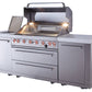 Mont Alpi Islands Mont Alpi 805 Island / 6-Burner Grill, 2 Infrared Burners, Stainless Steel, Composite Granite Counters  / MAi805