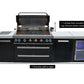 Mont Alpi Islands Mont Alpi 805 XL Black Stainless Steel Island with Fridge Cabinet / 6-Burner Grill, 2 Infrared Burners, Fridge, Storage Cabinet  / MAi805-BSSFCXL