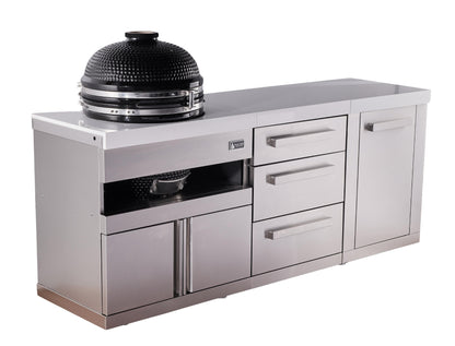 Mont Alpi Islands Mont Alpi Kamado Grill with Drawer Cabinet and Storage Cabinet | MA-KAMDRXL