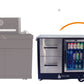 Mont Alpi Kitchen Mont Alpi Mobile Bar Cart Prep Station / Stainless Steel, Fridge, Speed Rail / MAPCL