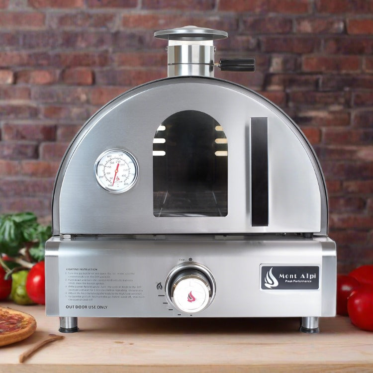 Mont Alpi Portable Tabletop Pizza Oven / Stainless Steel, Bake, Roast