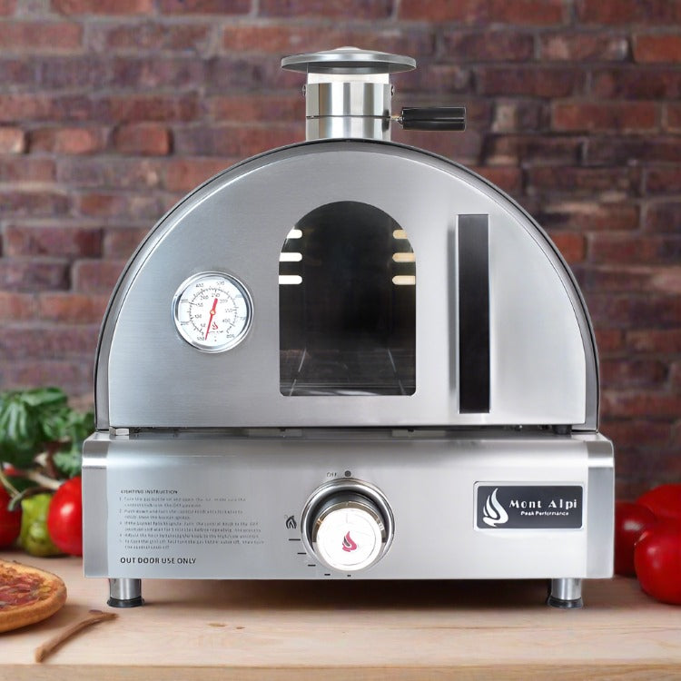 Mont Alpi Pizza Ovens Mont Alpi Portable Tabletop Pizza Oven / Stainless Steel, Bake, Roast / Outdoor Kitchen, RV, Camping / MAPZ