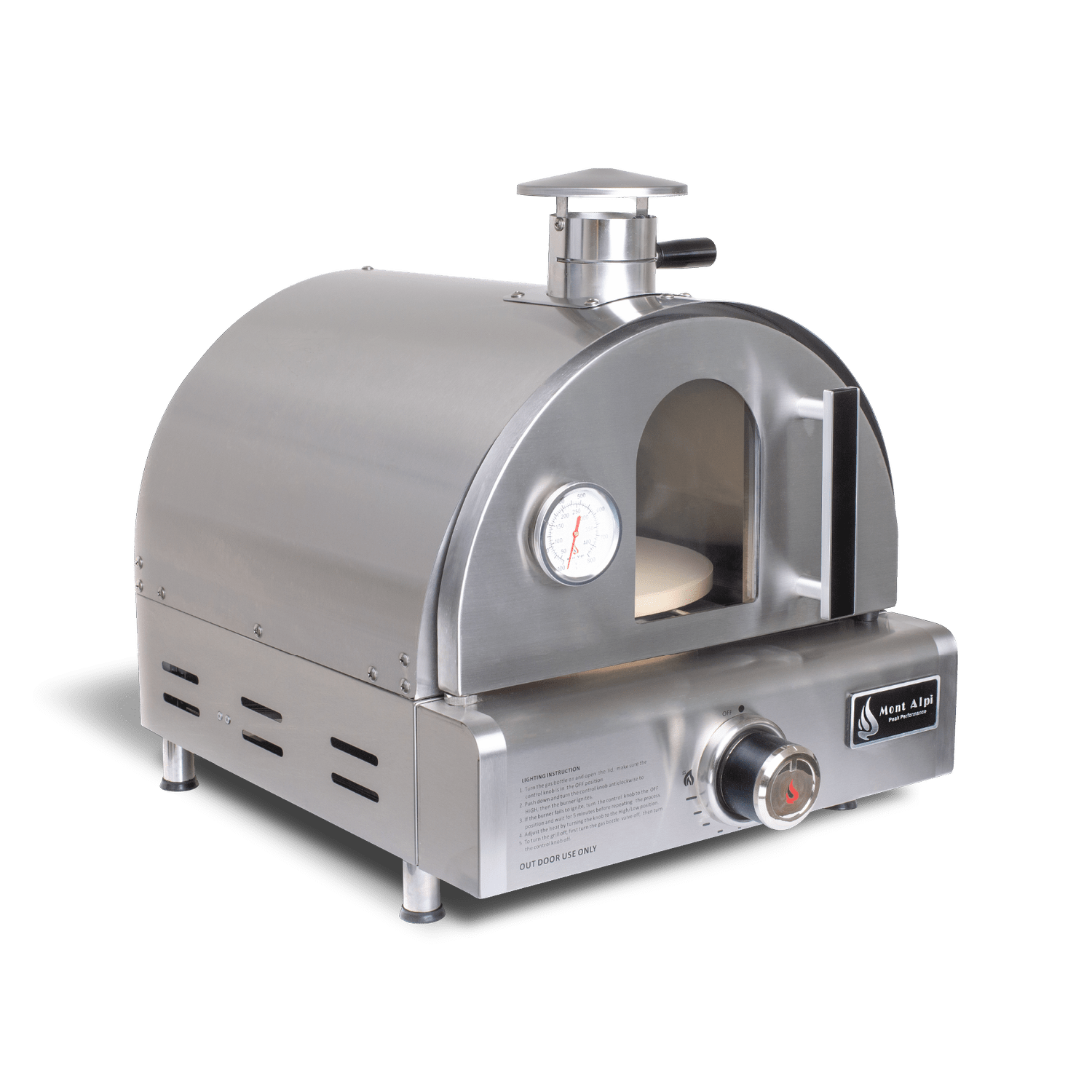 Mont Alpi Pizza Ovens Mont Alpi Portable Tabletop Pizza Oven / Stainless Steel, Bake, Roast / Outdoor Kitchen, RV, Camping / MAPZ