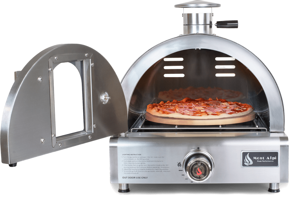 Mont Alpi Pizza Ovens Mont Alpi Portable Tabletop Pizza Oven / Stainless Steel, Bake, Roast / Outdoor Kitchen, RV, Camping / MAPZ