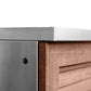 NewAge Products Classic Series Grill Island - 5PC Modular Outdoor Kitchen with Platinum Grill, Bar Cabinet, and Sink Cabinet | C-BASI