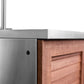 NewAge Products Classic Series Grill Island - 5PC Modular Outdoor Kitchen with Platinum Grill, Bar Cabinet, and Sink Cabinet | C-BASI
