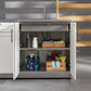 NewAge Products Classic Series Grill Island - 5PC Modular Outdoor Kitchen with Platinum Grill, Bar Cabinet, and Sink Cabinet | C-BASI