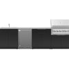 NewAge Products Classic Series Grill Island - 6PC Modular Outdoor Kitchen with Platinum Grill, Bar Cabinet, Sink Cabinet, and Fridge Cabinet | C-BASIFR - Matte Black
