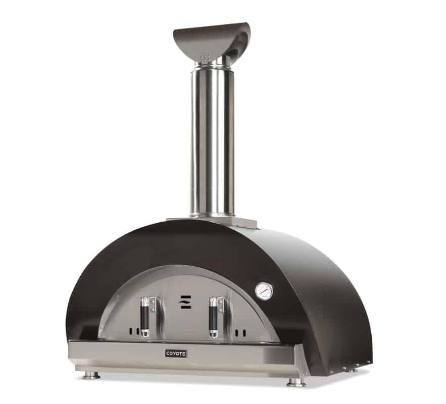 OutdoorKitchenPro Coyote 40 Inch Duomo Wood Fired Pizza Oven / Cart Option / C1PZ40WY, C1PZ40WC, C1PZ40WMB