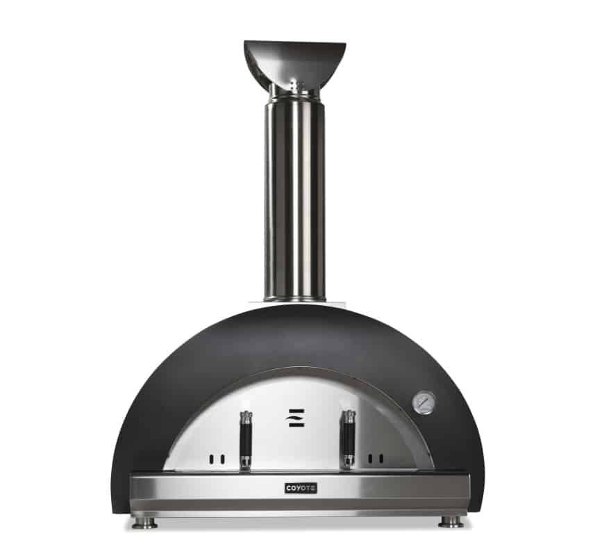 OutdoorKitchenPro Coyote 40 Inch Duomo Wood Fired Pizza Oven / Cart Option / C1PZ40WY, C1PZ40WC, C1PZ40WMB