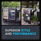 Mont Alpi Mobile Bar Cart Prep Station / Stainless Steel, Fridge, Speed Rail / MAPCL
