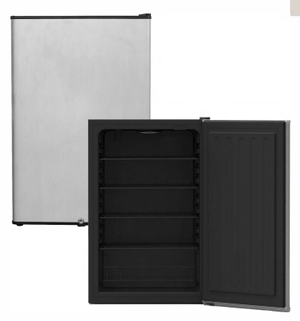 Summerset Refrigeration + Cooling Summerset 22" 4.1c Outdoor Approved Fridge, #304SS Reversible Door with Lock | RFR-22S