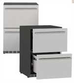 Summerset Refrigeration + Cooling Summerset | 24" 5.3C Deluxe Outdoor Rated 2-Drawer Fridge | RFR-24DR2-A