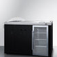 Summit Accessories Summit 58" Wide Portable Outdoor Kitchenette / Factory-Installed Lock, Sink and Faucet, Slide-Out Waste Bins, Removable Cutlery Bin, Removable Cutting Board Surface, Right Hinge / CARTOS54LG