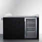 Summit Accessories Summit 58" Wide Portable Outdoor Kitchenette / Factory-Installed Lock, Sink and Faucet, Slide-Out Waste Bins, Removable Cutlery Bin, Removable Cutting Board Surface, Right Hinge / CARTOS54LG