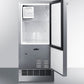 Summit Refrigeration + Cooling Summit 15” Built-In Drain-Free Outdoor Icemaker / 25 lbs. Capacity, ADA Compliant, Adjustable Height, Stainless Steel Exterior, Manual Defrost / BIM271OS