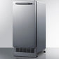 Summit Refrigeration + Cooling Summit 15” Built-In Drain-Free Outdoor Icemaker / 25 lbs. Capacity, ADA Compliant, Adjustable Height, Stainless Steel Exterior, Manual Defrost / BIM271OS