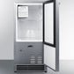 Summit Refrigeration + Cooling Summit 15” Built-In Drain-Free Outdoor Icemaker / 25 lbs. Capacity, ADA Compliant, Adjustable Height, Stainless Steel Exterior, Manual Defrost, Reversible Door / BIM27OSADA