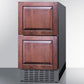 Summit Refrigeration + Cooling Summit 18" Wide 2-Drawer All-Refrigerator / 3.4 cu.ft. Capacity, Built-In Capable, Stainless Steel Construction, Panel-Ready Drawer Fronts, Professional Handles, Frost-Free, Interior Lighting / ADRD18H34