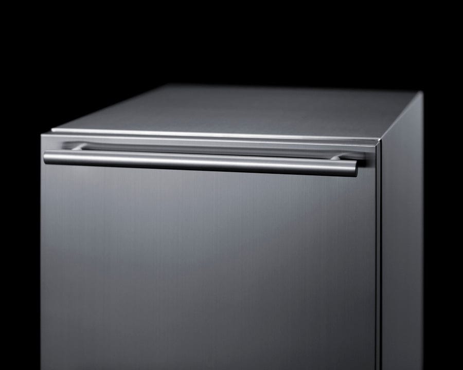 Summit Refrigeration + Cooling Summit 18&quot; Wide 2-Drawer All-Refrigerator / 3.4 cu.ft. Capacity, Built-In Capable, Stainless Steel Construction, Panel-Ready Drawer Fronts, Professional Handles, Frost-Free, Interior Lighting / ADRD18H34