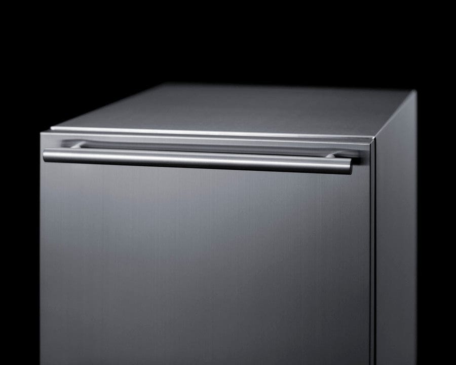 Summit Refrigeration + Cooling Summit 18&quot; Wide Outdoor 2-Drawer All-Refrigerator / 3.4 cu.ft. Capacity, ADA Compliant, Panel-Ready Drawer Fronts, Professional Handles, Frost-Free / ADRD18OS