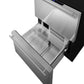 Summit Refrigeration + Cooling Summit 24" Wide 2-Drawer All-Freezer (Panels Not Included) / 3.7 cu.ft. Capacity, ADA Compliant Design, Stainless Steel Drawers, Professional Handles, Frost-Free Operation, Digital Thermostat / ADFD243PNR