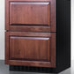 Summit Refrigeration + Cooling Summit 24" Wide 2-Drawer All-Refrigerator / 3.1 cu.ft. Capacity, ADA Compliant Design, Adjustable Height, Built-In Capable, Stainless Steel Drawers, Panel-Ready Drawer Fronts, Professional Handles, Frost-Free / ASDR2414
