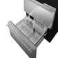 Summit Refrigeration + Cooling Summit 24" Wide 2-Drawer All-Refrigerator / 3.7 cu.ft. Capacity, ADA Compliant, Built-In Capable, Stainless Steel Drawers, Panel-Ready Drawer Fronts, Professional Handles, Frost-Free, Digital Thermostat / ADRD241