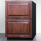Summit Refrigeration + Cooling Summit 24" Wide 2-Drawer All-Refrigerator / 3.7 cu.ft. Capacity, ADA Compliant, Panel-Ready Drawer Fronts, Stainless Steel Drawers, Professional Handles, Frost-Free, Digital Thermostat / ADRD241PNR
