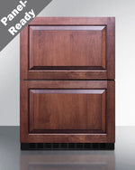 Summit Refrigeration + Cooling Summit 24" Wide 2-Drawer All-Refrigerator / 3.7 cu.ft. Capacity, ADA Compliant, Panel-Ready Drawer Fronts, Stainless Steel Drawers, Professional Handles, Frost-Free, Digital Thermostat / ADRD241PNR