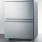 Summit Refrigeration + Cooling Summit 24" Wide 2-Drawer All-Refrigerator / 4.8 cu.ft. Capacity, ADA Compliant, Panel-Ready Drawer Fronts, Stainless Steel Construction, Professional Handles, Adjustable Height / ADRD24PNR