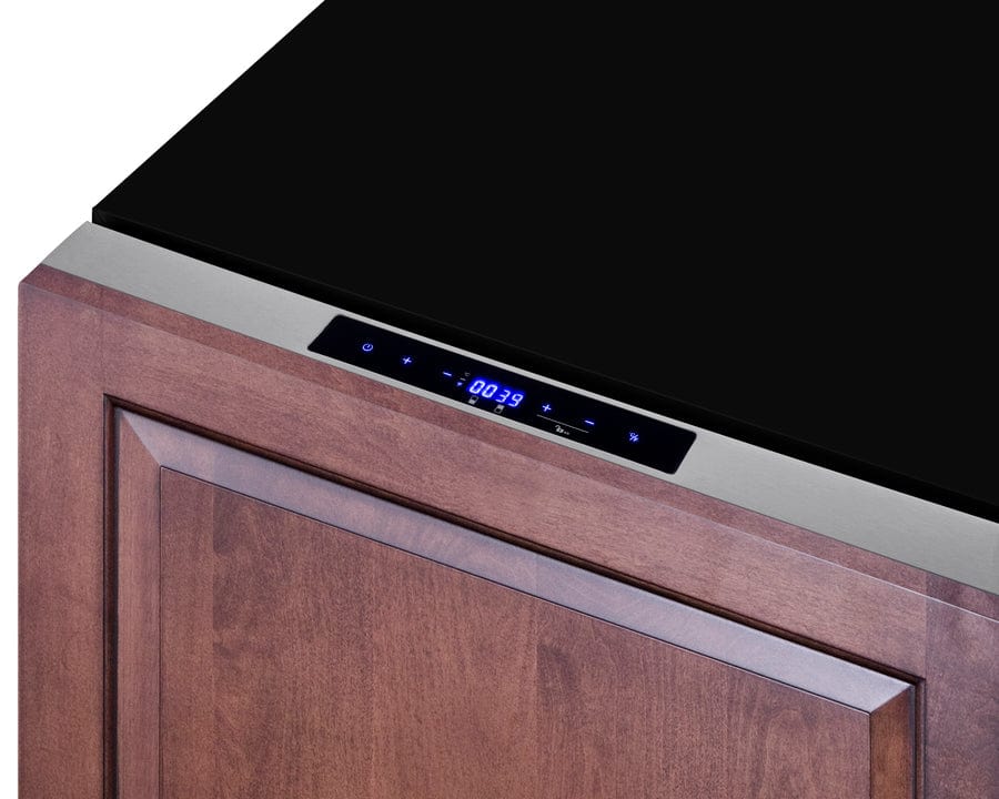 Summit Refrigeration + Cooling Summit 24&quot; Wide 2-Drawer Refrigerator-Freezer / 3.32 cu.ft. Capacity, ADA Compliant, Stainless Steel Drawers, Panel-Ready Drawer Fronts, Professional Handles, Frost-Free Operation / ADRF244