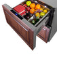 Summit Refrigeration + Cooling Summit 24" Wide 2-Drawer Refrigerator-Freezer / 3.32 cu.ft. Capacity, ADA Compliant, Stainless Steel Drawers, Panel-Ready Drawer Fronts, Professional Handles, Frost-Free Operation, Digital Thermostat / ADRF244CSS