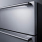 Summit Refrigeration + Cooling Summit 24" Wide Built-In 3-Drawer Outdoor All-Refrigerator with Stainless Steel Fronts and Black Cabinet / SP6DS3DOS