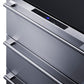 Summit Refrigeration + Cooling Summit 24" Wide Built-In 3-Drawer Outdoor All-Refrigerator with Stainless Steel Fronts and Black Cabinet / SP6DS3DOS