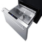 Summit Refrigeration + Cooling Summit 24" Wide Built-In Drawer Refrigerator / 2.0 cu.ft. Capacity, Panel-ready Drawer Front, 304 Grade Stainless Steel Drawer, Digital Thermostat, LED Lighting, Drawer divider / SDR24