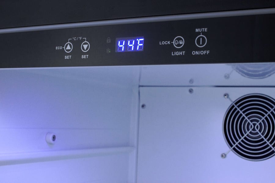 Summit Refrigeration + Cooling Summit 24" Wide Built-In Outdoor All-Refrigerator / 4.6 cu.ft. Capacity, Stainless Steel Door, Frost-Free Operation, White Interior, Factory Installed Lock, Adjustable Glass Shelves / SPR623OS