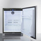 Summit Refrigeration + Cooling Summit 24" Wide Built-In Outdoor All-Refrigerator / 4.6 cu.ft. Capacity, Stainless Steel Door, Frost-Free Operation, White Interior, Factory Installed Lock, Adjustable Glass Shelves / SPR623OS