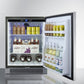Summit Refrigeration + Cooling Summit 24" Wide Built-In Outdoor All-Refrigerator / 4.6 cu.ft. Capacity, Stainless Steel Door, Frost-Free Operation, White Interior, Factory Installed Lock, Adjustable Glass Shelves / SPR623OSCSS