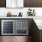 Summit Refrigeration + Cooling Summit 24" Wide Built-In Wine Cellar / 3.25 cu.ft. Capacity, ADA Compliant Design, Adjustable Height, Stainless Steel Interior, Double Pane Tempered Glass Door, Seamless Stainless Steel Door Trim, Factory Installed Lock / ASDW2412