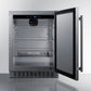 Summit Refrigeration + Cooling Summit 24" Wide Outdoor All-Refrigerator, ADA Compliant / 3.1 cu.ft. Capacity, Adjustable Height, Stainless Steel, Factory Installed Lock / SPR618OSADA