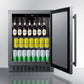 Summit Refrigeration + Cooling Summit 24" Wide Outdoor All-Refrigerator, ADA Compliant / 3.1 cu.ft. Capacity, Adjustable Height, Stainless Steel, Factory Installed Lock / SPR618OSADA