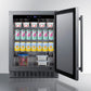 Summit Refrigeration + Cooling Summit 24" Wide Outdoor All-Refrigerator, ADA Compliant / 3.1 cu.ft. Capacity, Adjustable Height, Stainless Steel, Factory Installed Lock / SPR618OSADA