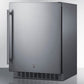 Summit Refrigeration + Cooling Summit 24" Wide Outdoor All-Refrigerator, ADA Compliant / 3.1 cu.ft. Capacity, Adjustable Height, Stainless Steel, Factory Installed Lock / SPR618OSADA