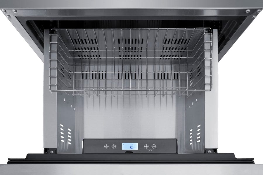 Summit Refrigeration + Cooling Summit 24&quot; Wide Panel Ready 2-Drawer Frost-Free Freezer, ADA Compliant / ADFD2D24PNR