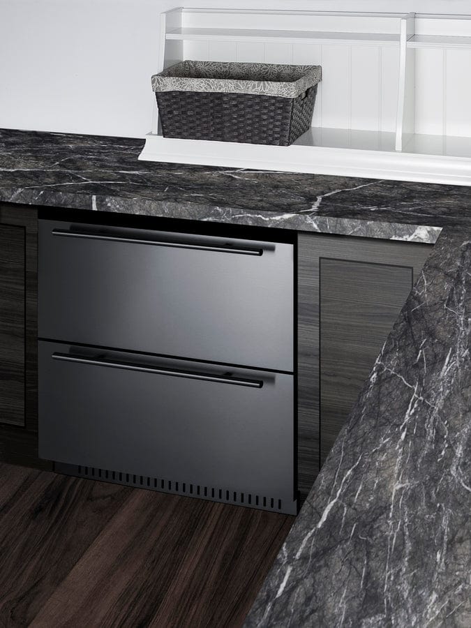 Summit Refrigeration + Cooling Summit 27" Wide 2-Drawer All-Refrigerator, ADA Compliant / 4.83 cu.ft. Capacity, Panel-ready Drawer Front, Stainless Steel Drawers, Wide temperature range / SPR275OS2DADA